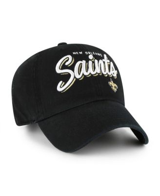Women's Black New Orleans Saints Ariana Clean Up Adjustable Hat