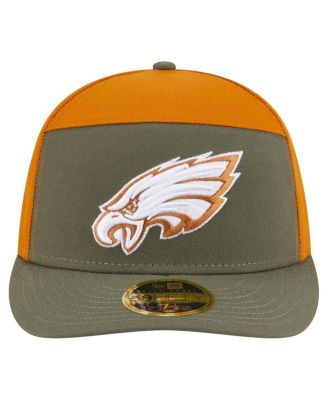 Men's Olive/Brown Philadelphia Eagles Two-Tone Color Pack Split Panel 59FIFTY Fitted Hat