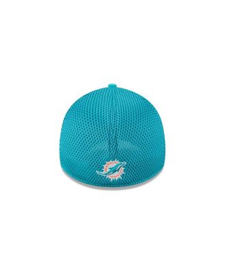 Men's Aqua Miami Dolphins Outline 39THIRTY Flex Hat