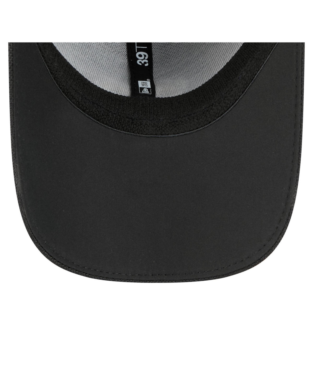 New Era Men's Black New Orleans Saints Visor Hit 39thirty Flex Hat In Black