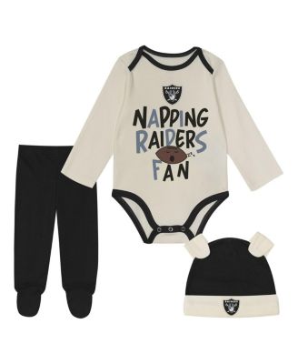 Outerstuff - Baby Boys and Girls&nbsp;Black Las Vegas Raiders Little Champ Three-Piece Set