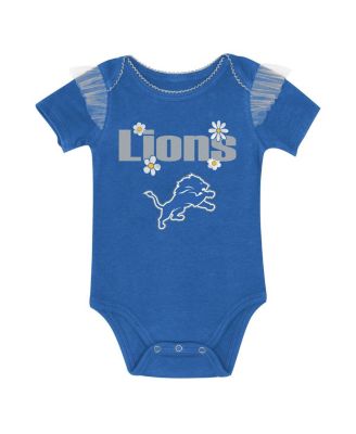 Baby Girls Detroit Lions My Team Rocks Bodysuit and Skirt Set