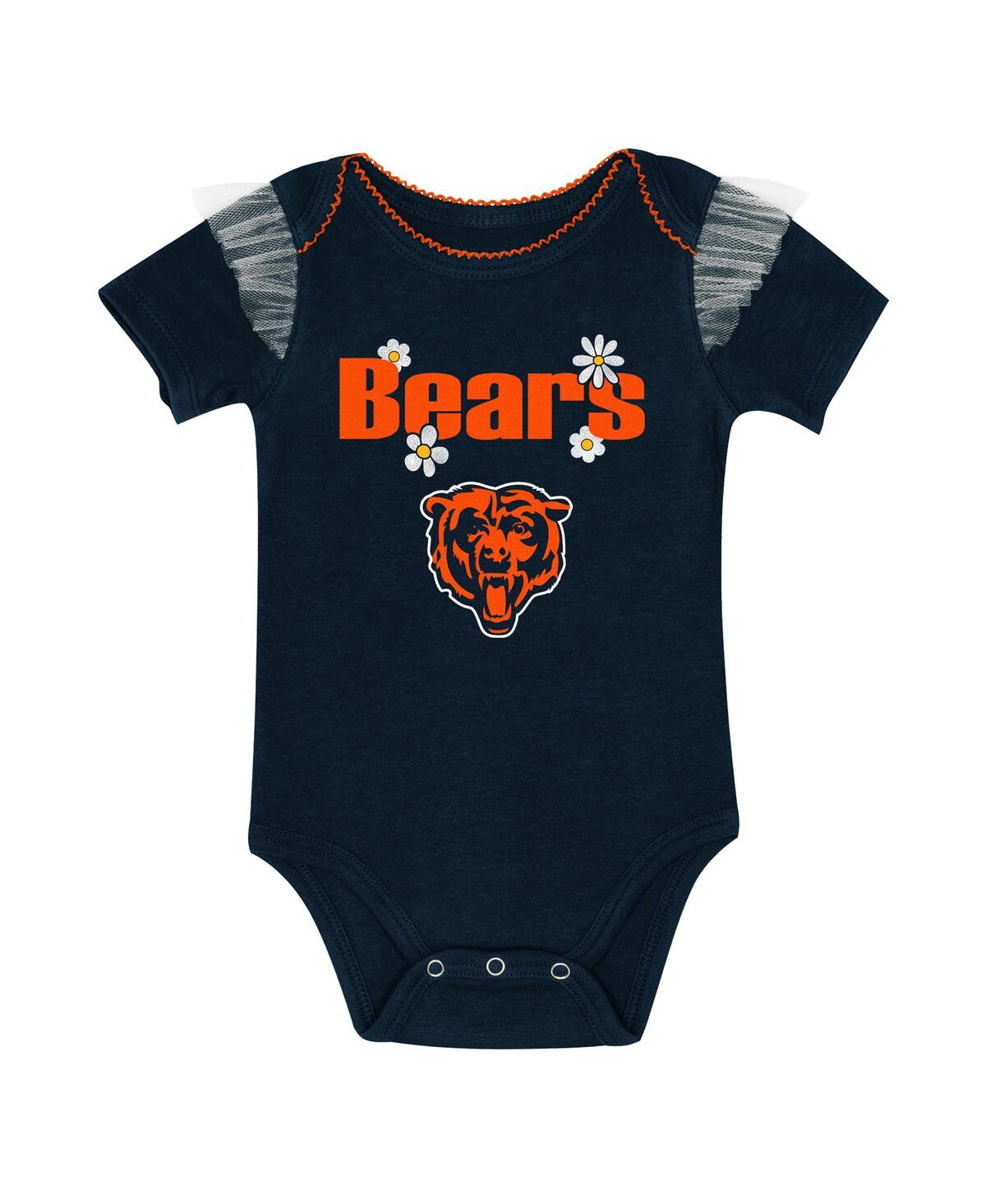 Outerstuff Baby Girls Chicago Bears My Team Rocks Bodysuit And Skirt Set In Blue