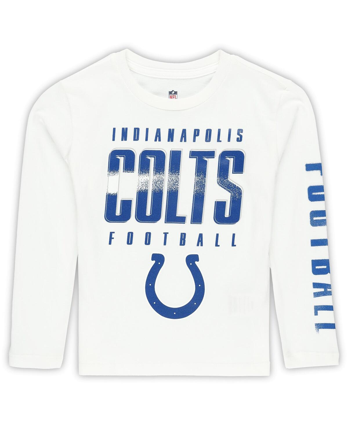 Outerstuff Preschool Indianapolis Colts The Mix Combo T-shirt Set In Blue