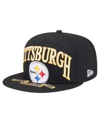 Men's Black Pittsburgh Steelers Oversized 59FIFTY Fitted Hat