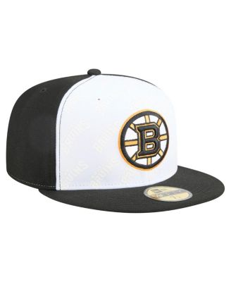 Men's White/Black Boston Bruins Repeat Two-Tone 59FIFTY Fitted Hat