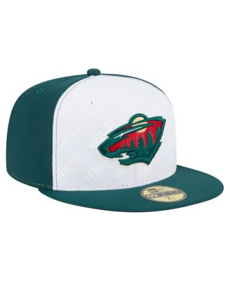 Men's White/Green Minnesota Wild Repeat Two-Tone 59FIFTY Fitted Hat