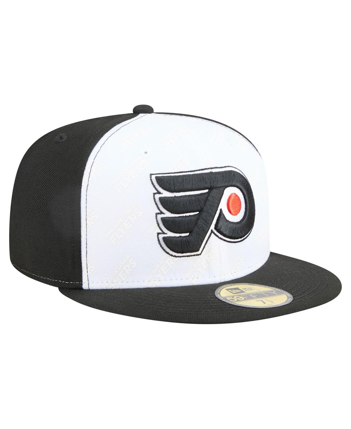 New Era Men's White/black Philadelphia Flyers Repeat Two-tone 59fifty Fitted Hat In Multi