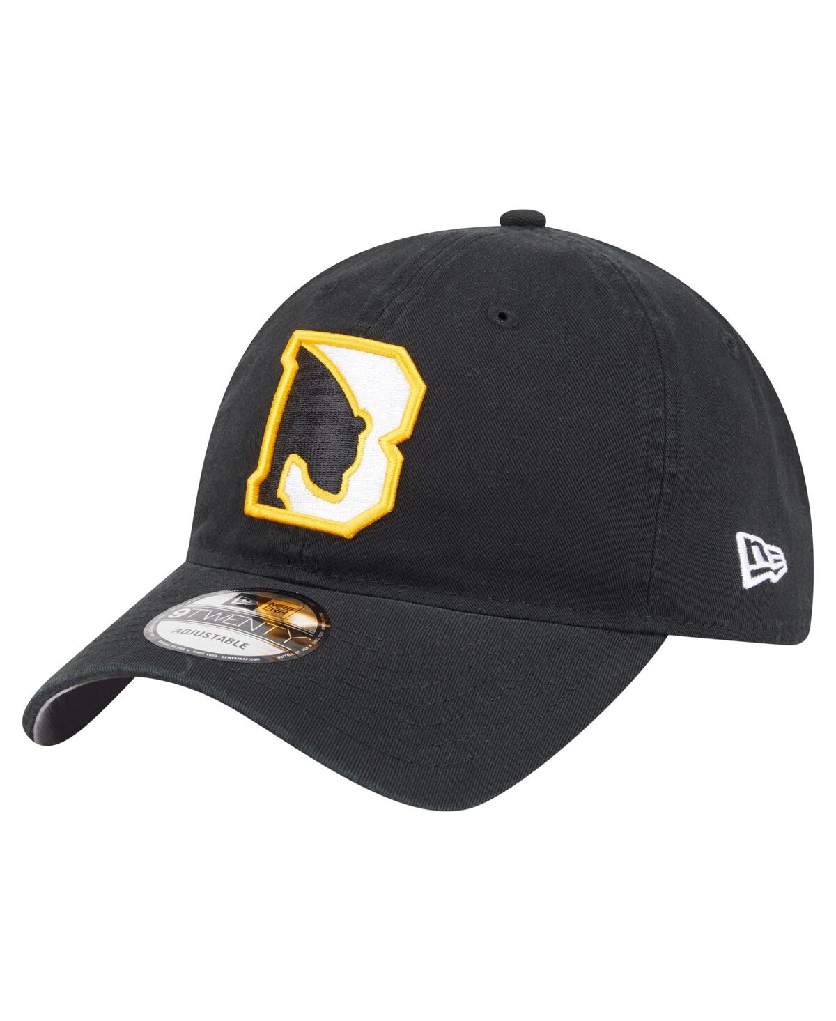 New Era Men's Black Boston Bruins Deceptor 9twenty Adjustable Hat In Black