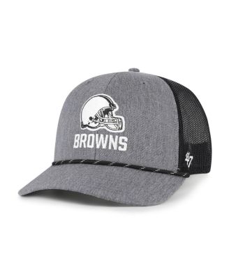 '47 Brand - Men's Heather Charcoal Cleveland Browns Carbon Rope Trucker Adjustable Hat