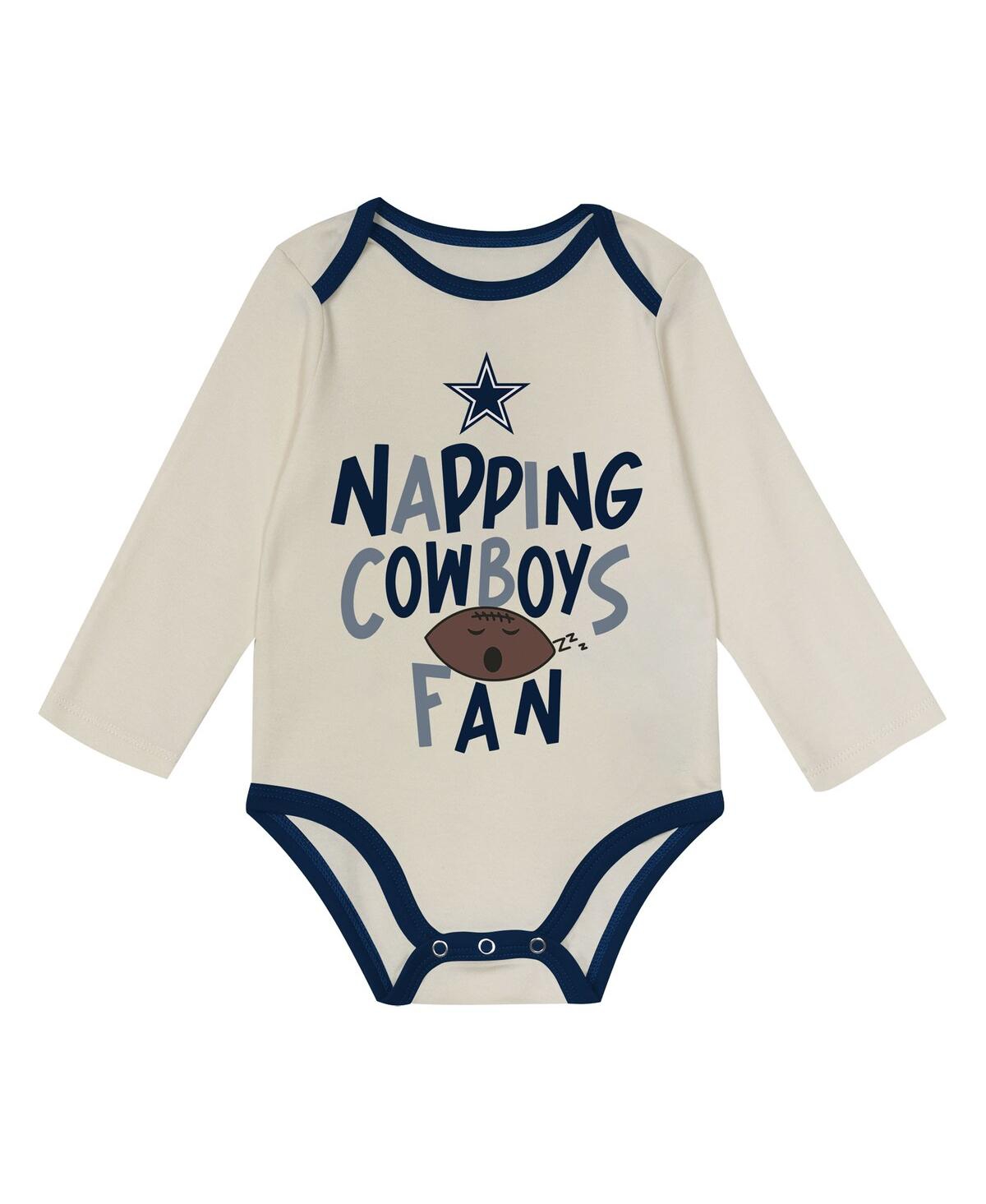 Outerstuff Baby Boys And Girls 3-piece Dallas Cowboys Little Champ Set In Blue