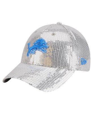 New Era - Women's Silver Detroit Lions Sequin 9FORTY Adjustable Hat