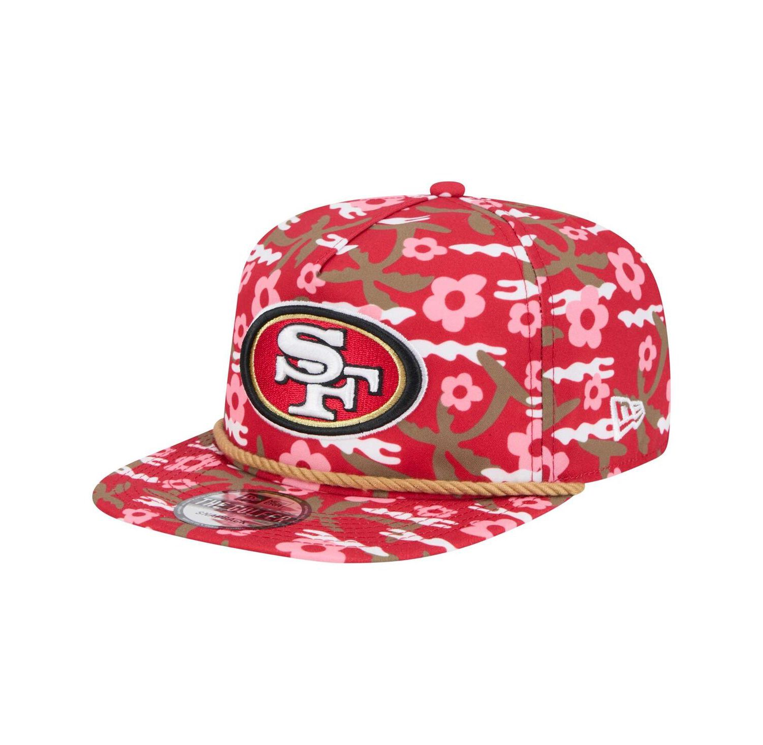 Men's Scarlet San Francisco 49ers Wakey Golfer Snapback Hat