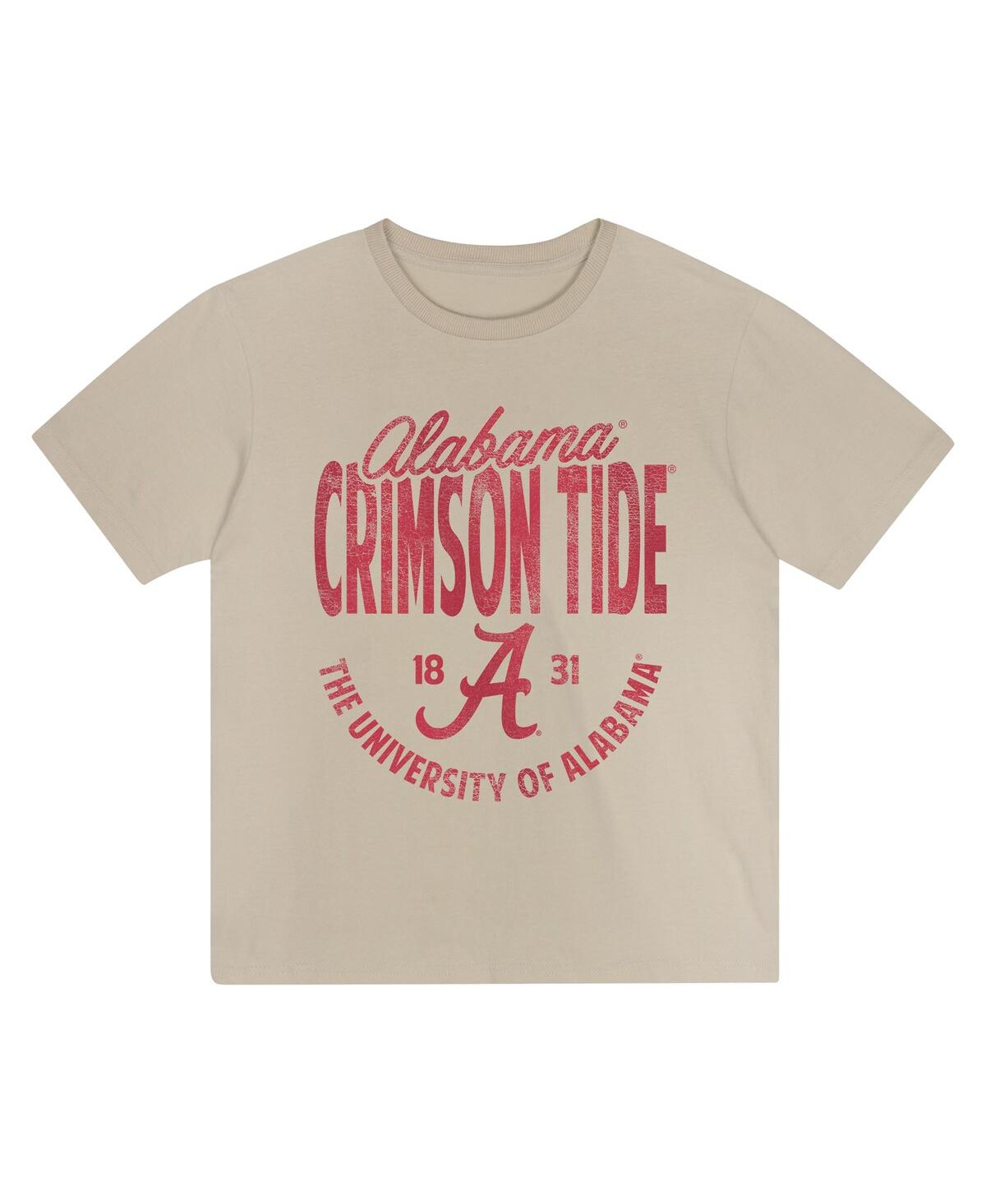 Outerstuff Toddler Tan Alabama Crimson Tide News Flash T-shirt In Neutral