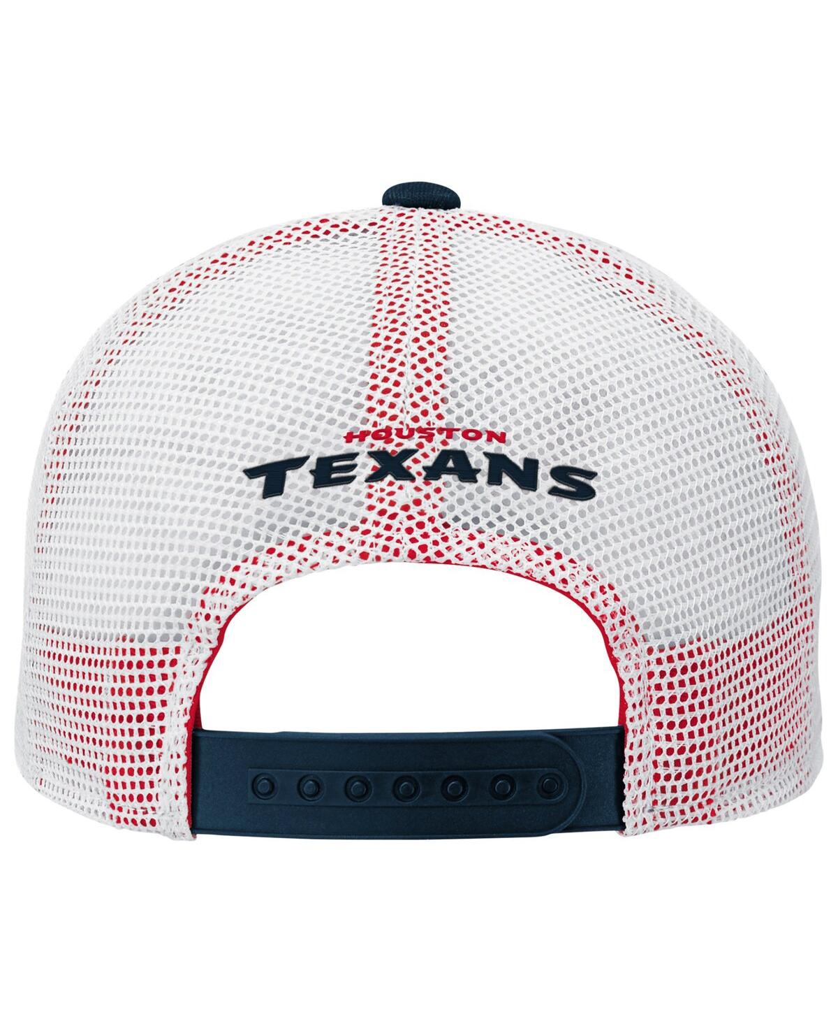 Outerstuff Big Boys And Girls Navy Houston Texans Core Lockup Trucker Adjustable Hat In Blue