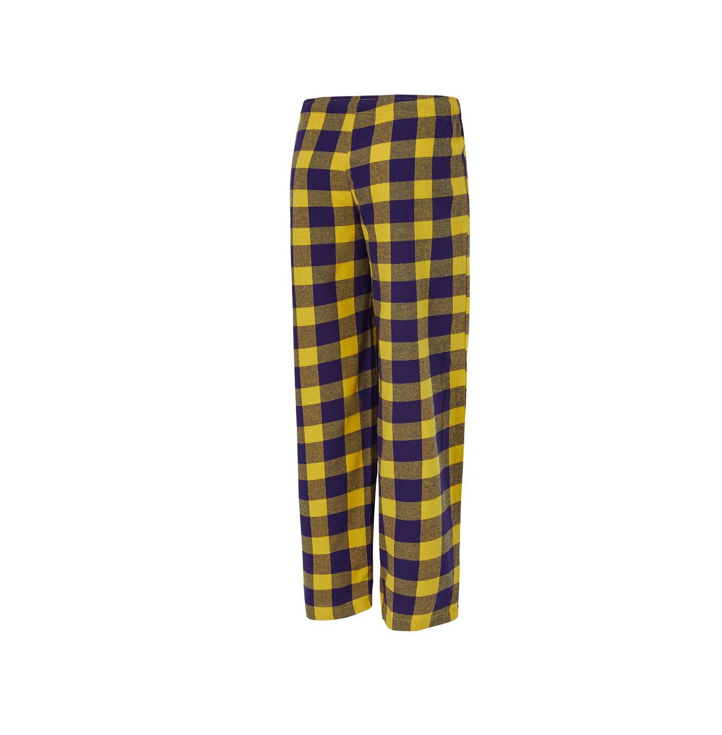 Concepts Sport Women's 2-Piece Purple, Gold Minnesota Vikings Avondale T-Shirt and Pants Flannel Pajama Set — фото 2