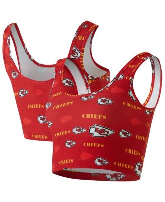 Concepts Sport - Women's Red Kansas City Chiefs Mosaic Allover Print Bralette