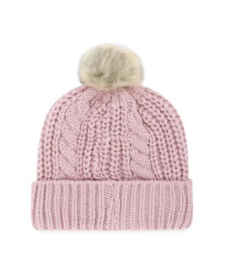 Women's Dusty Rose Jacksonville Jaguars Meeko Cuffed with Pom Knit Hat