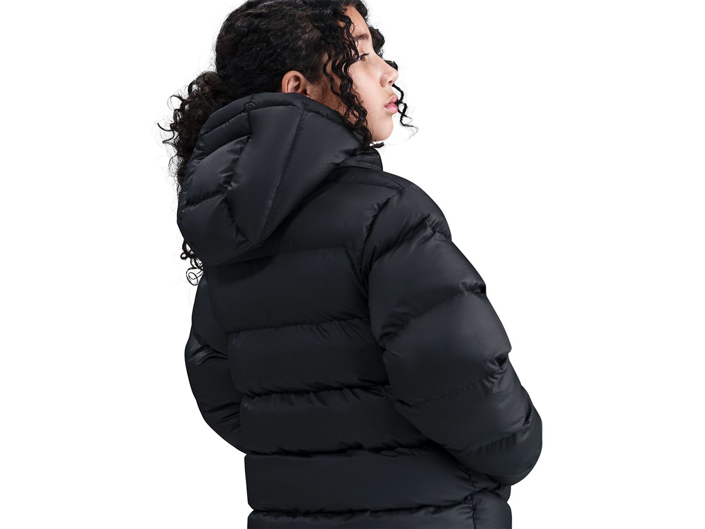 Детская куртка Nike Sportswear All Day Play Long-Sleeve Puffer, цвет: Чёрный — фото 3