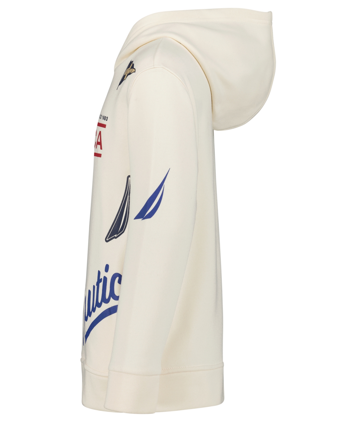 Nautica Boys 8-20 Playful Print Pullover Hoodie In Neutral