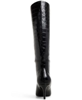 Women's Heather Knee High Pointy Toe Boots