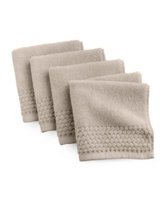 Spa 100% Cotton 4-Pack Washcloth Set, 13" x 13"
