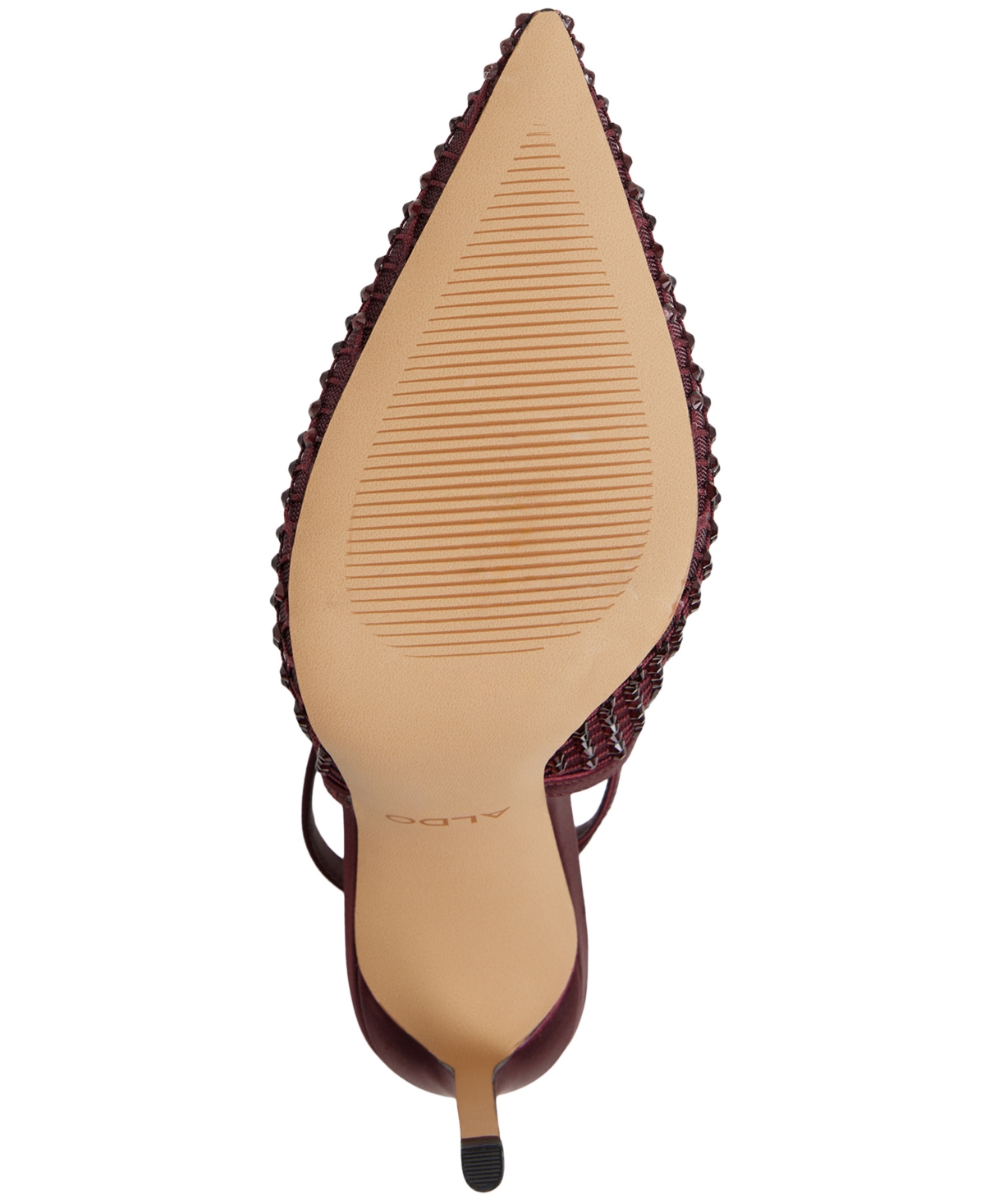 Aldo Marciana Slingback Pointed Toe Pump In Burgundy