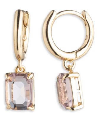 Lauren Ralph Lauren - Glass Stone Drop Huggie Earrings