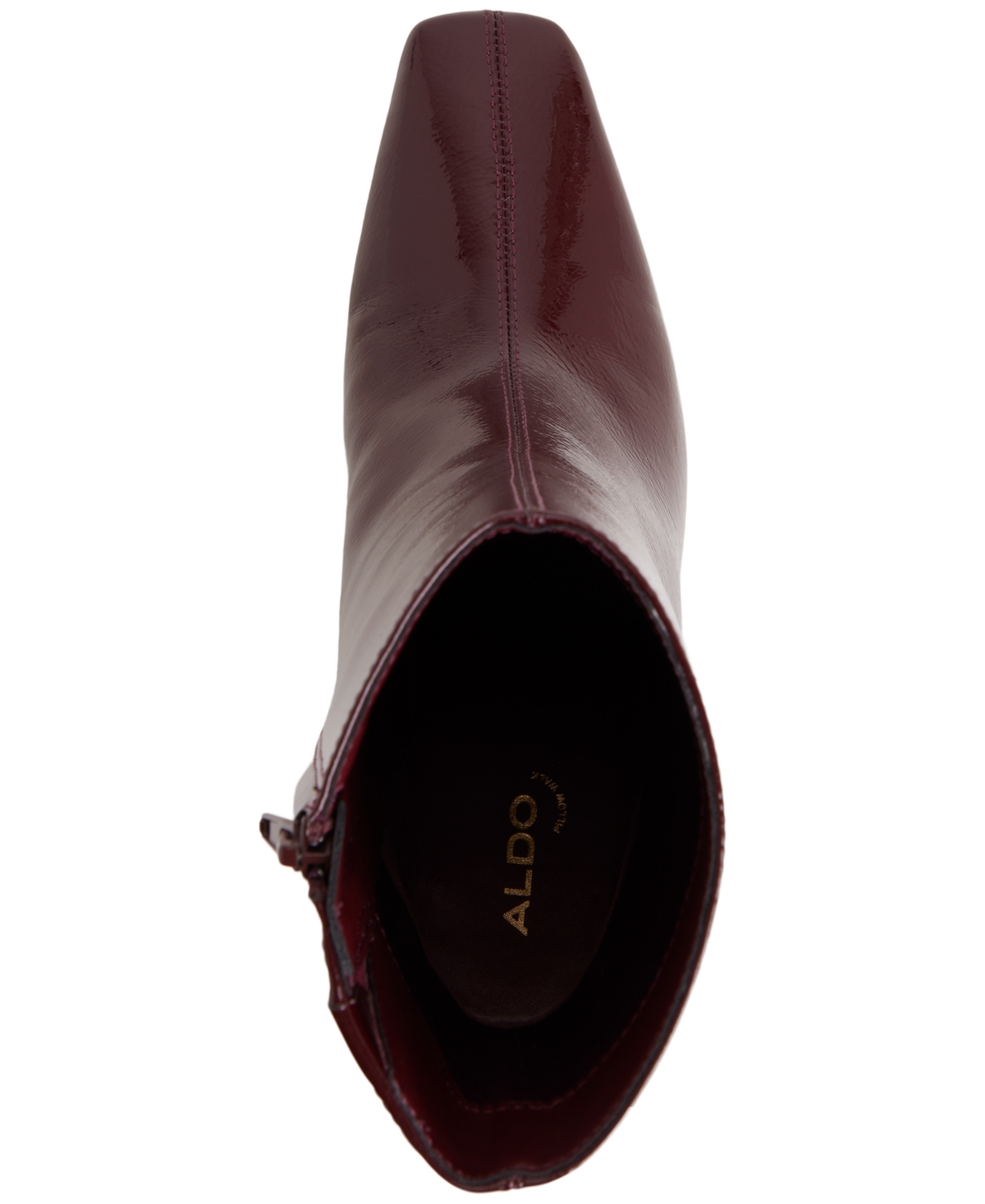 Aldo Vellamo Block Heel Bootie In Burgundy