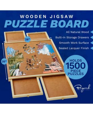 Wooden Puzzle Table – Portable Jigsaw Organizer