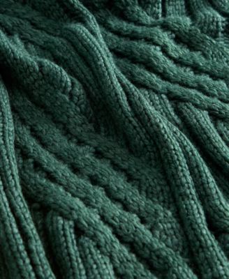 Sweater-Knit Throw, 50" x 60", Macy's Exclusive