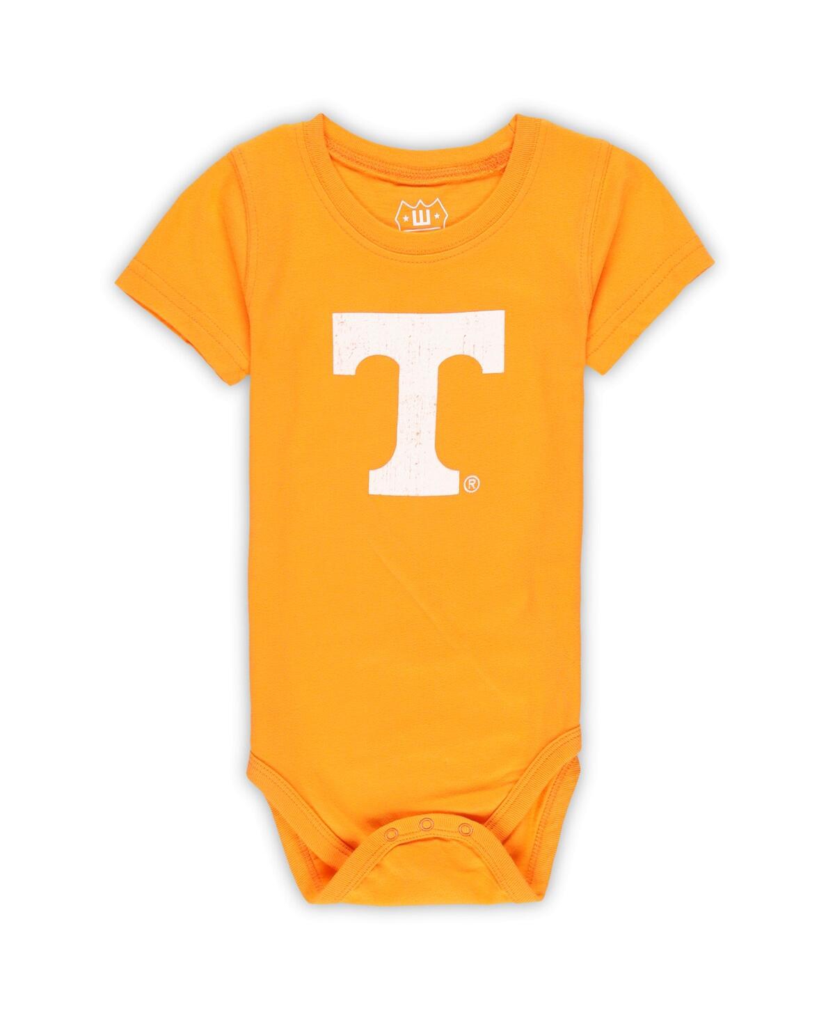 Wes & Willy Baby Boys And Girls Tennessee Volunteers 3-pack Bodysuit Set In Orange