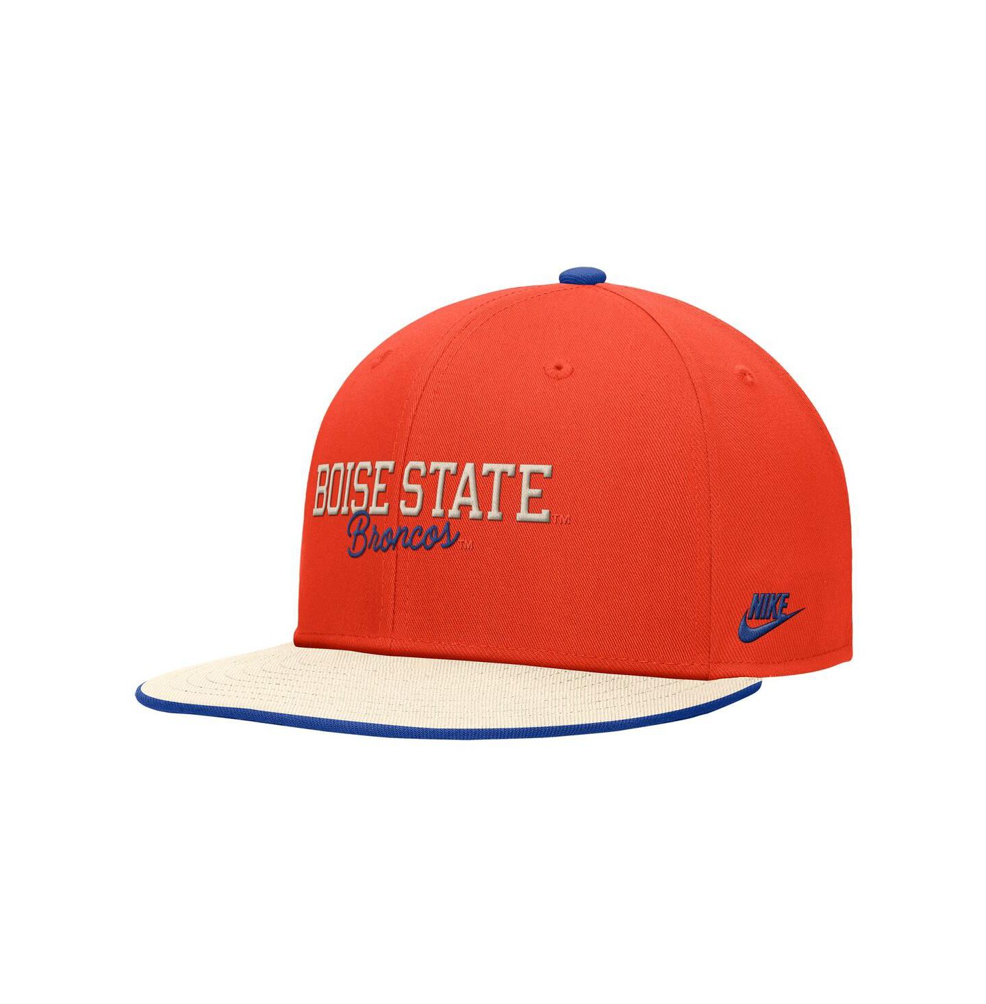 Мужская кепка Nike Orange Boise State Broncos Vintage Script Pro Dri-FIT Snapback Hat — фото 1