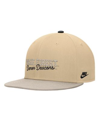 Men's Gold Wake Forest Demon Deacons Vintage Script Pro Dri-FIT Snapback Hat