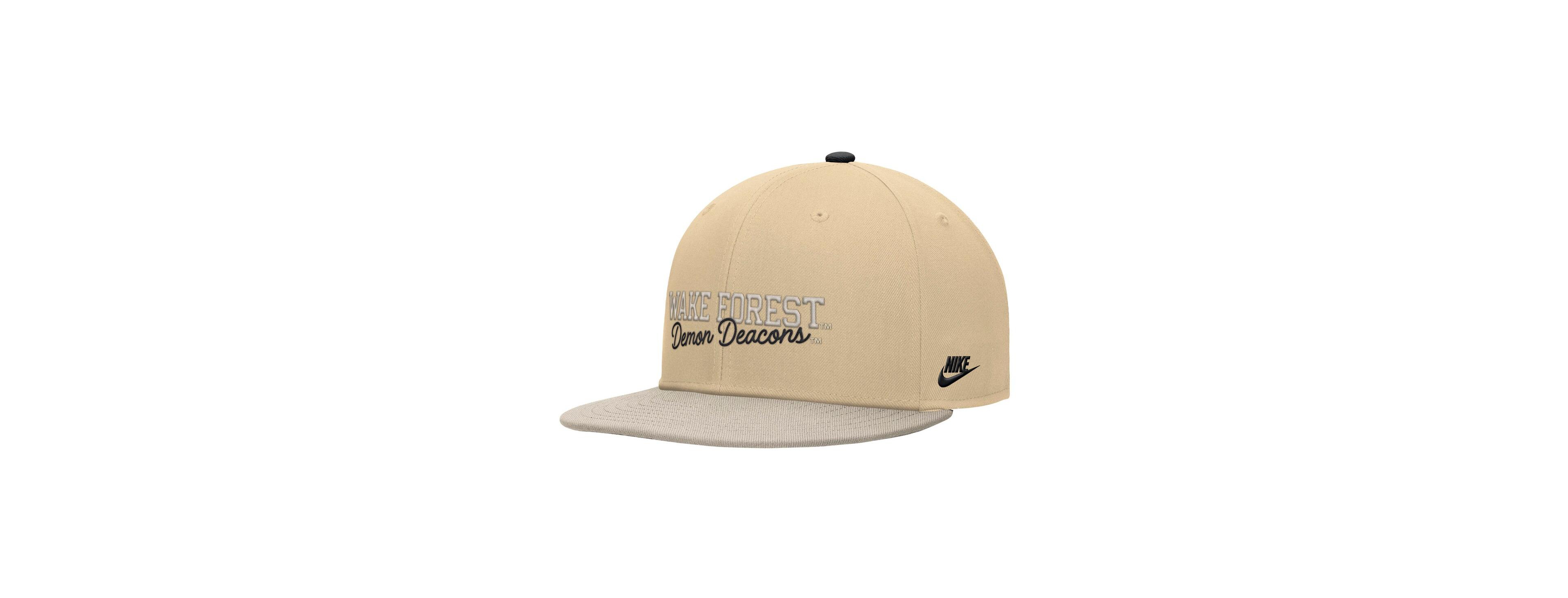 Nike Men's Gold Wake Forest Demon Deacons Vintage Script Pro Dri-fit Snapback Hat