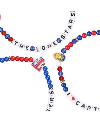 Texas Rangers Friendship Bracelet, Set of 3