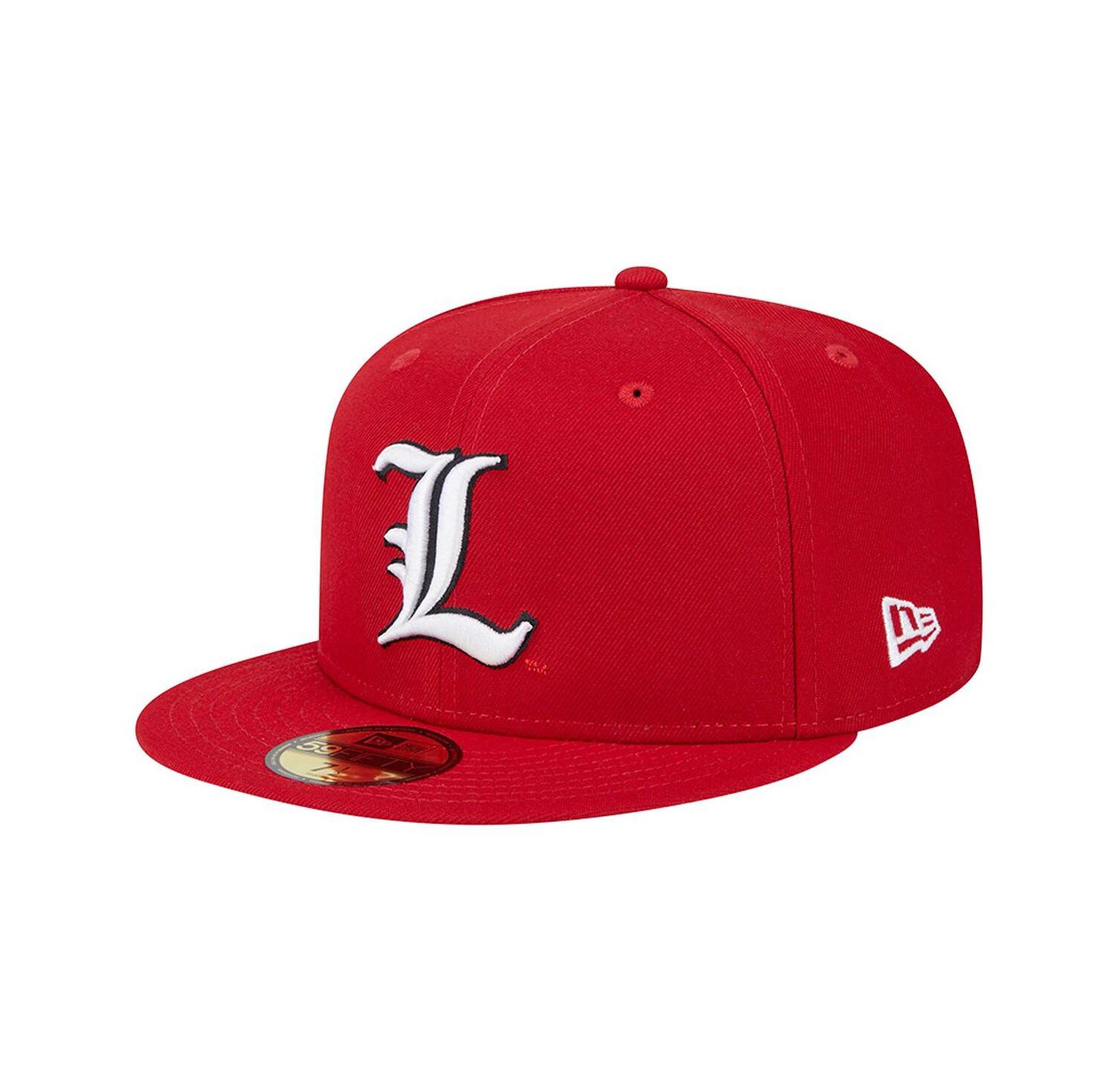 Men's Red Louisville Cardinals 59FIFTY Fitted Hat