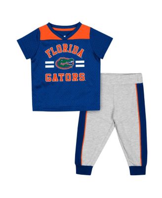 Colosseum - Baby Boys and Girls Royal/Heather Gray Florida Gators Ka-Boot-It Jersey and Pants Set