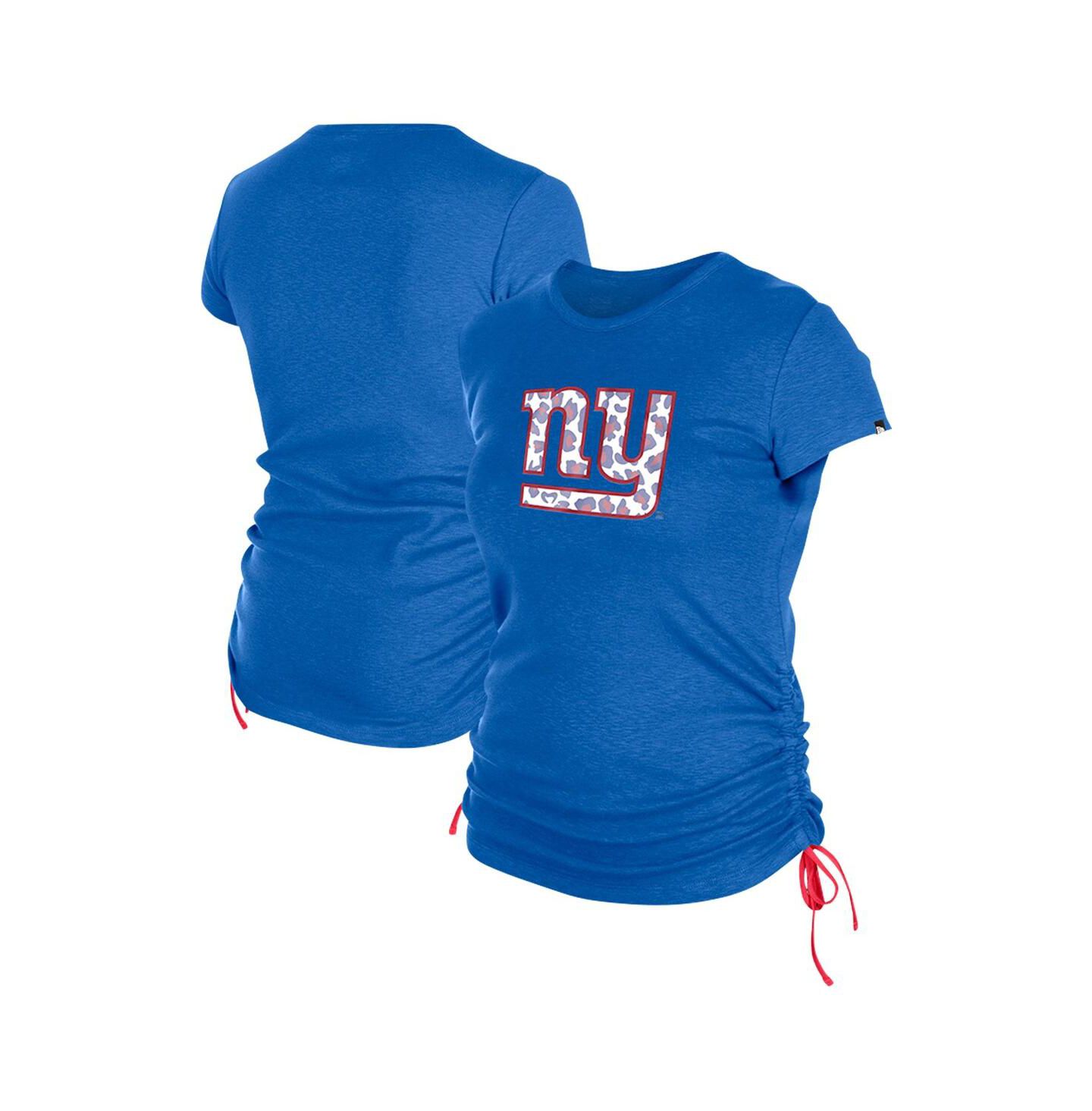 Женская футболка New Era Royal New York Giants Ruched Side — фото 1