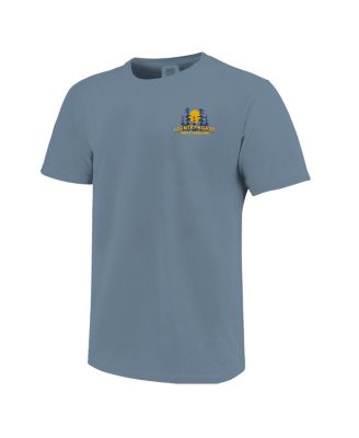 Men's and Women's Blue West Virginia Mountaineers Hyper Local Mountain Road T-Shirt