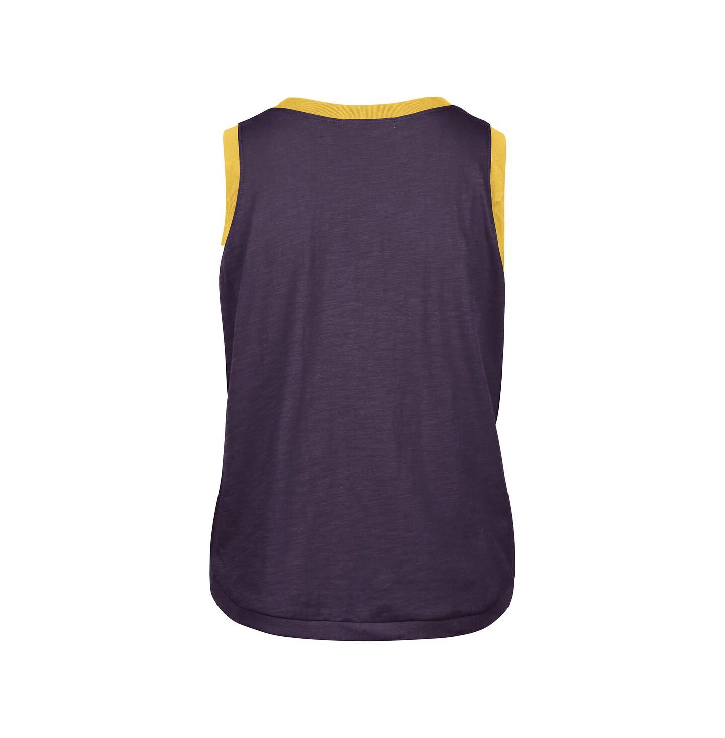 Женский топ '47 Brand Purple LSU Tigers Premier Ringer — фото 3