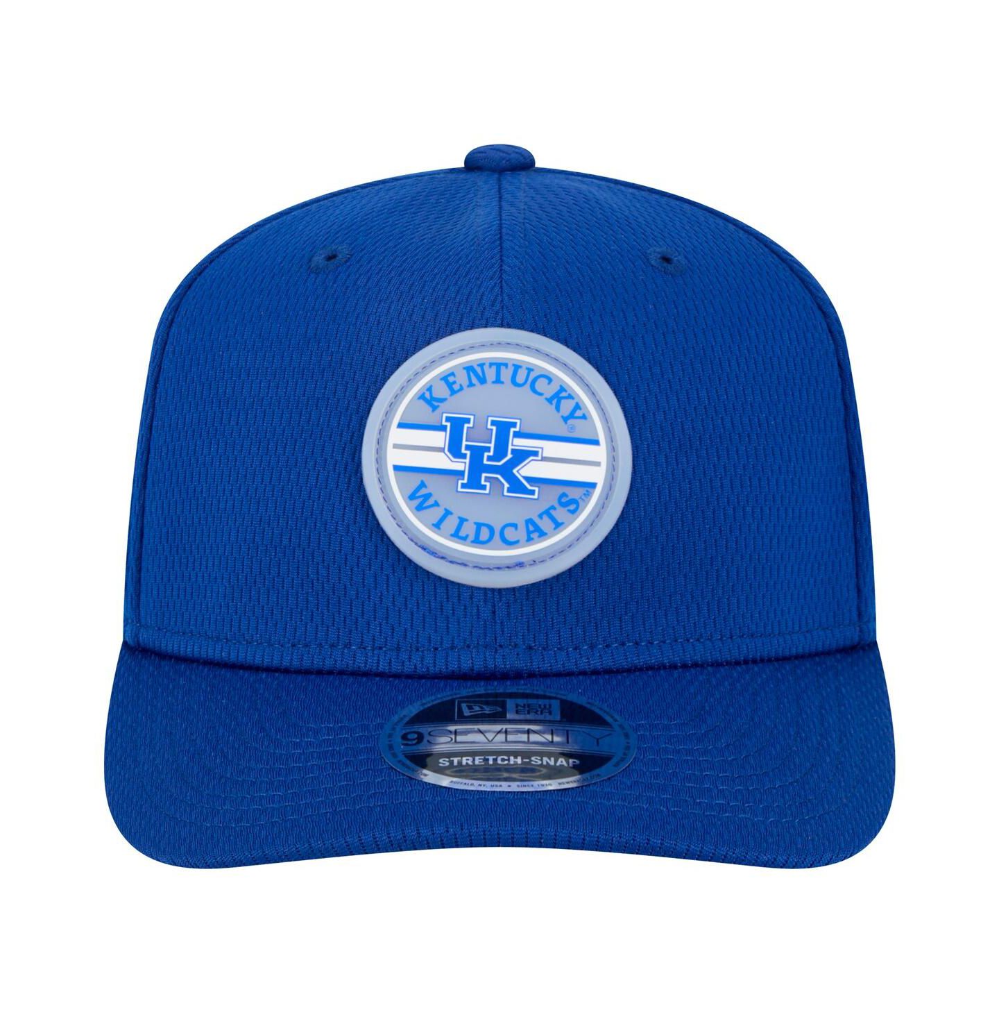 Мужская кепка New Era Royal Kentucky Wildcats Patched 9SEVENTY Stretch-Snap Adjustable Hat — фото 2