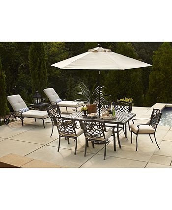 Agio - Park Gate Outdoor 3-Pc. Set (2 Chaise Lounges & End Table)