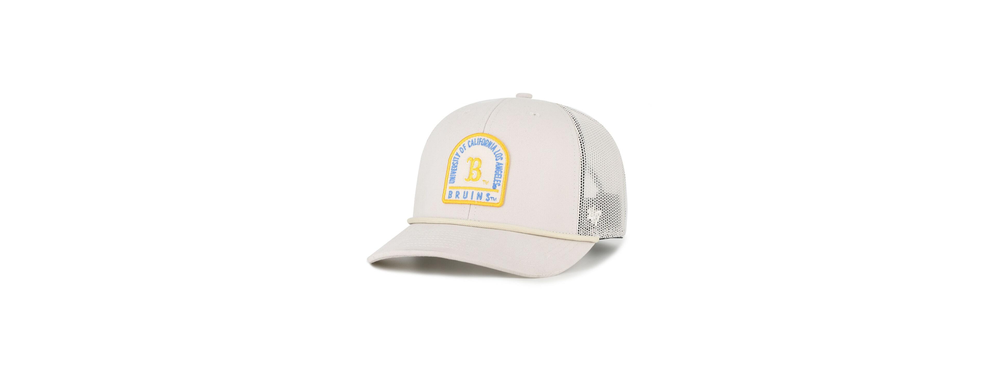'47 Brand Men's and Women's Cream Ucla Bruins Core Inline Gravestone Adjustable Trucker Hat