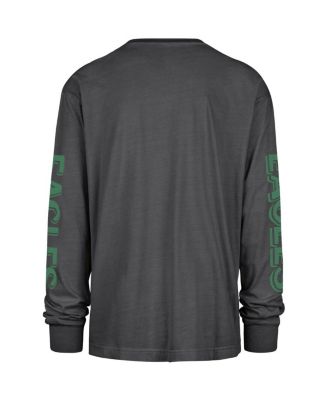 Men's Black Philadelphia Eagles Cairn Ravine Foundation Throwback Long Sleeve T-Shirt