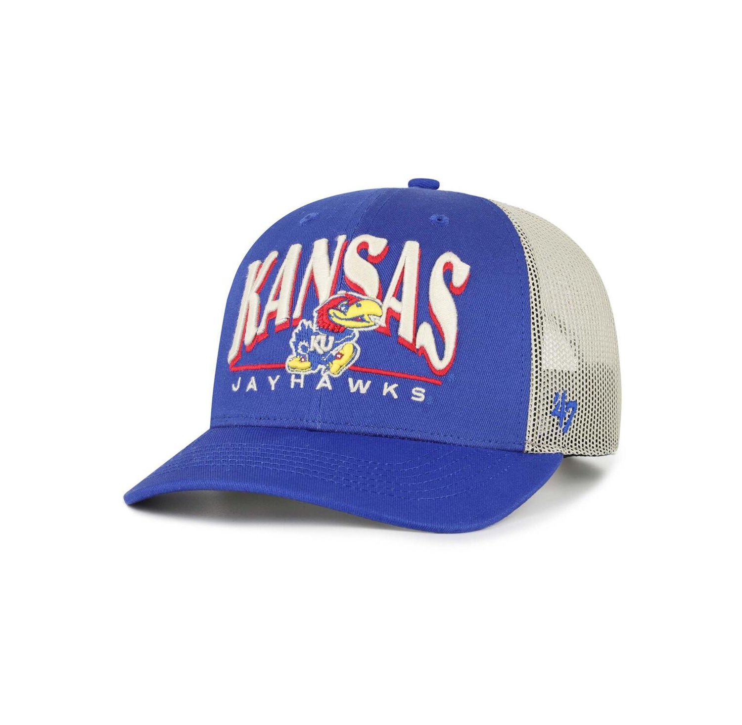 Men's Royal Kansas Jayhawks Arid Adjustable Trucker Hat