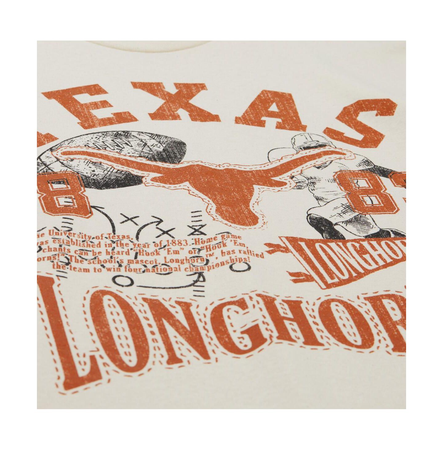 Мужская футболка Mitchell & Ness Cream Texas Longhorns Heritage Scholar — фото 4