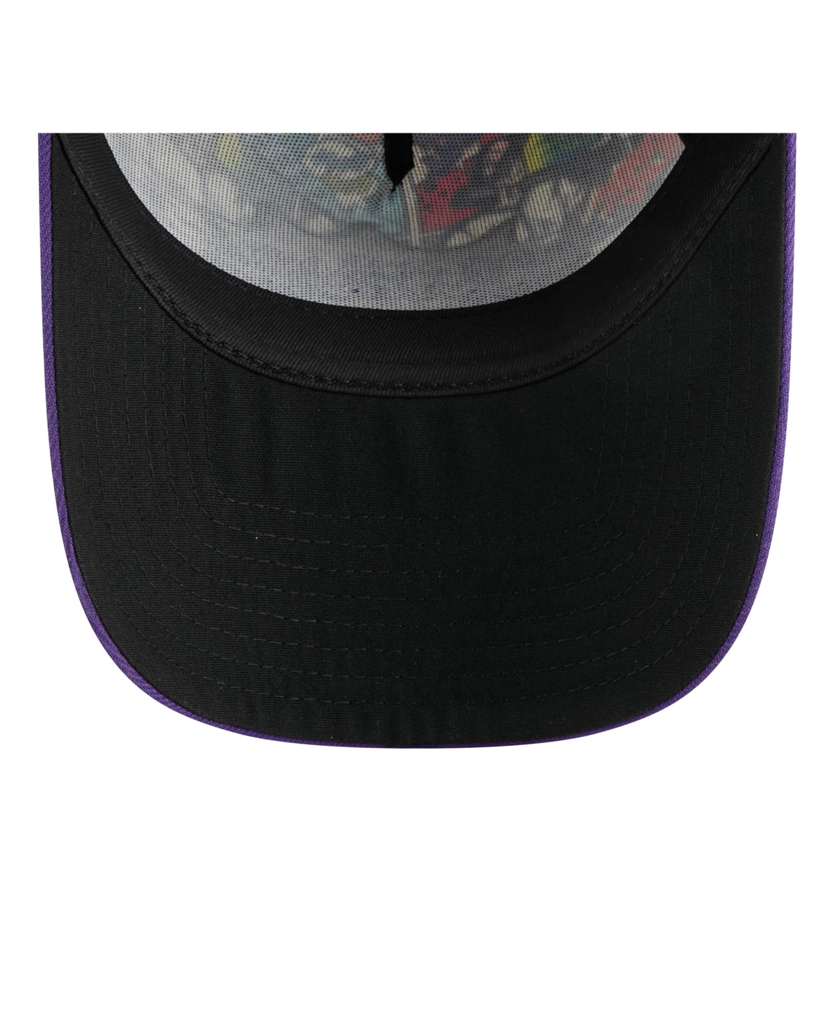 New Era Men's Black/purple Colorado Rockies 2025 Mlb Diamond Hero Edition A-frame 9forty Adjustable Hat In Multi