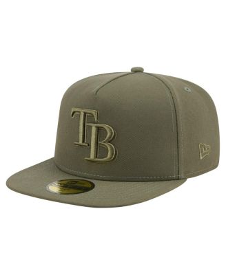 New Era - Men's Olive Tampa Bay Rays Color Pack A-Frame 59FIFTY Fitted Hat