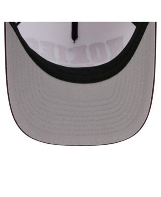 Men's White/Maroon Virginia Tech Hokies Arch Two-Tone Rope 9FORTY A-Frame M-Crown Adjustable Hat